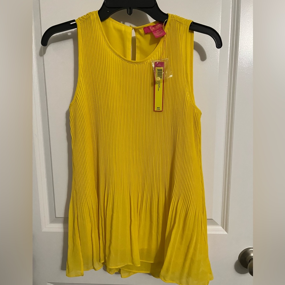 Yellow Catherine Malandrino Sleeveless Top